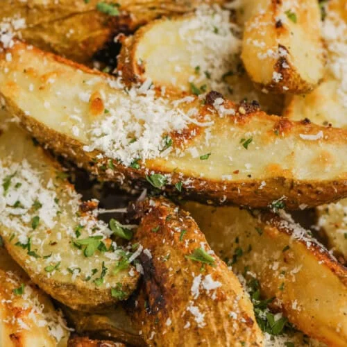 close up of Crispy Baked Potato kuoret