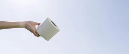 Copy Space Toilet Paper Roll