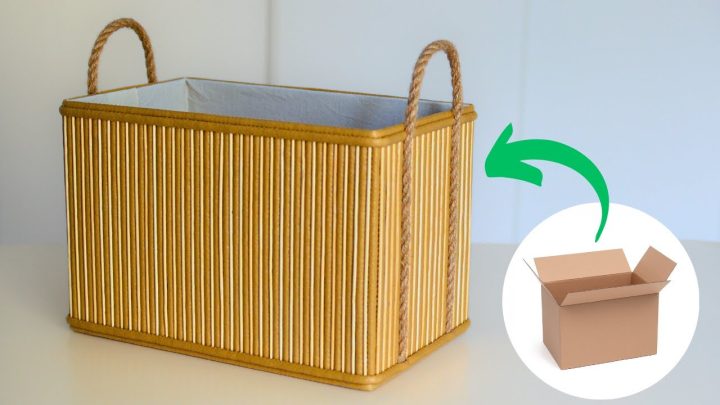 Muuta vanha kylpymatto tyylikkääksi säilytyskoriksi – näin onnistut