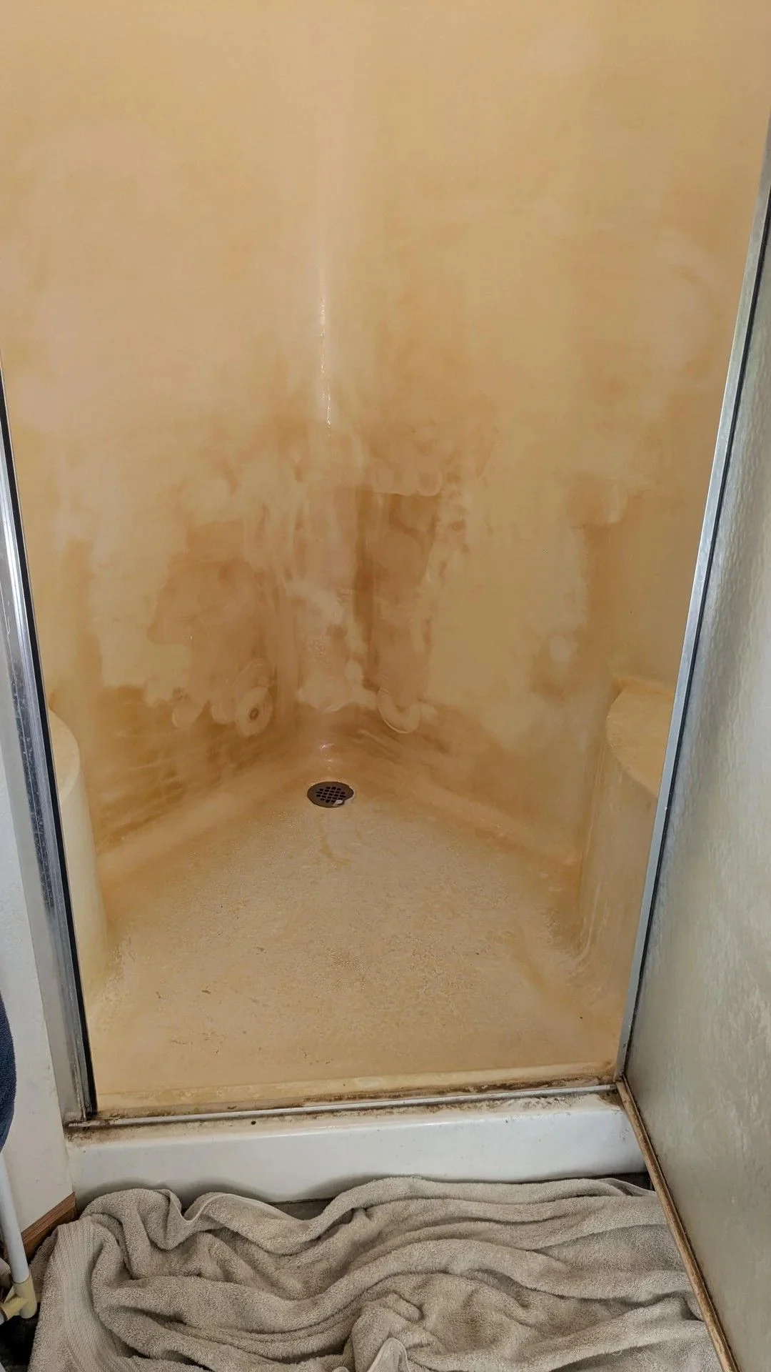 Door open, the original color remained hard to identify