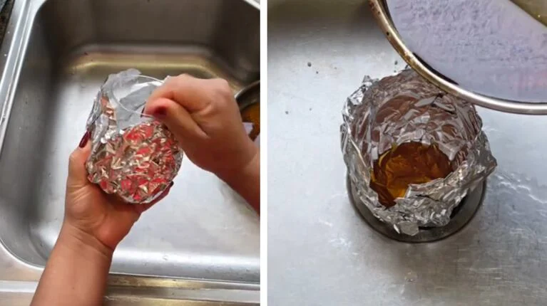 El paso a paso del truco con papel aluminio. (Foto: TikTok/@sindihack)