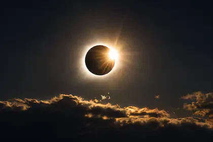 Grafiikka auringonpimennyksen maksimikohdasta