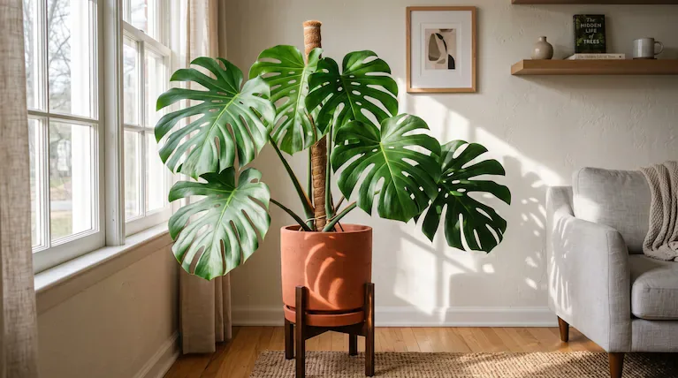 La monstera deliciosa es una de las plantas de interior favoritas para tener en casa. (Foto: AdobeStock)