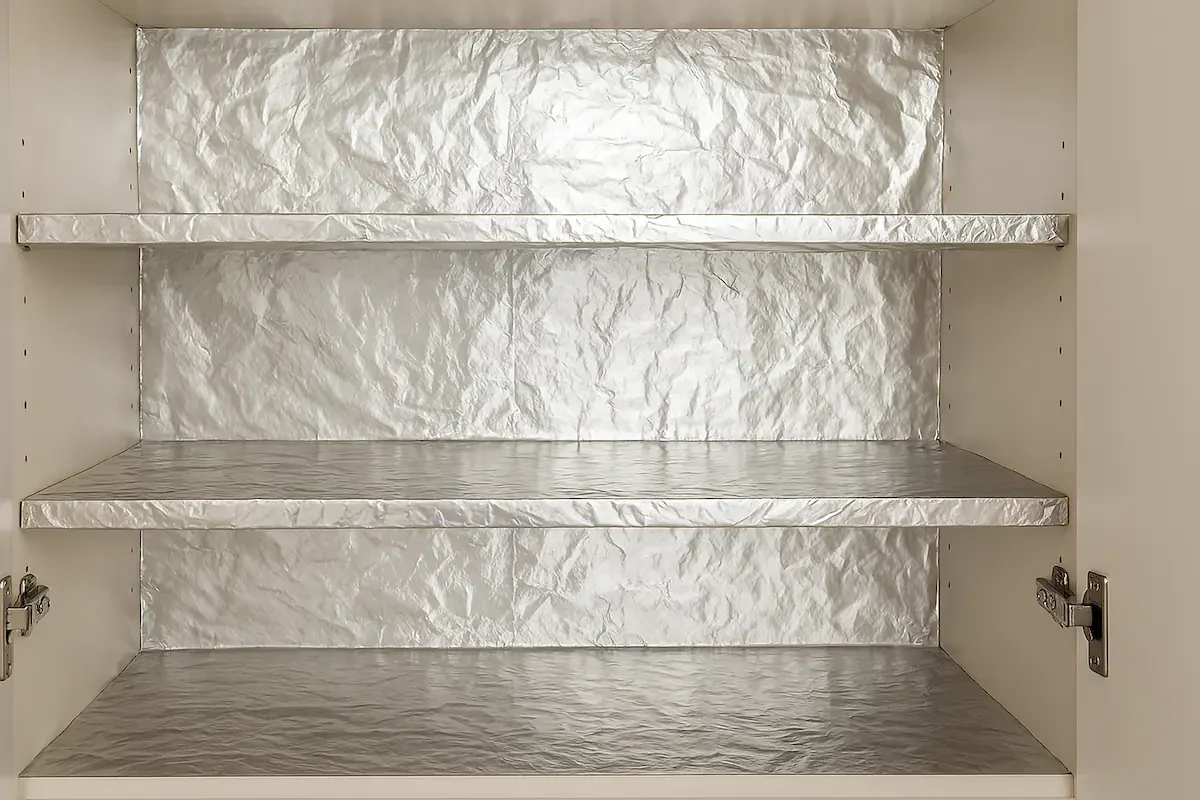 Papel aluminio en la alacena
