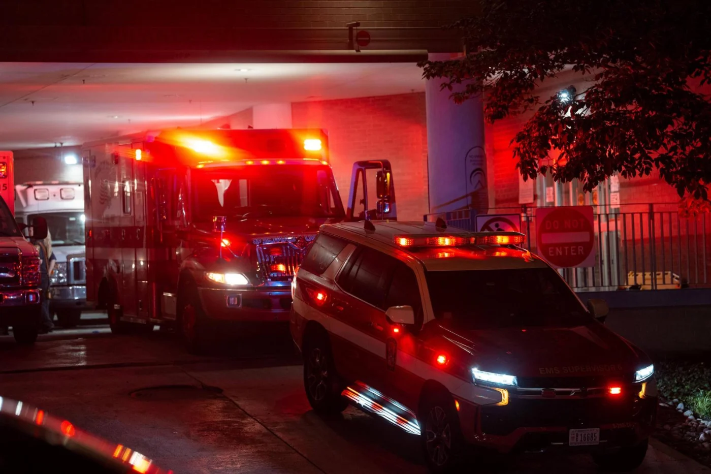 Rettungswagen vor einem Krankenhaus in Washington, D.C.
