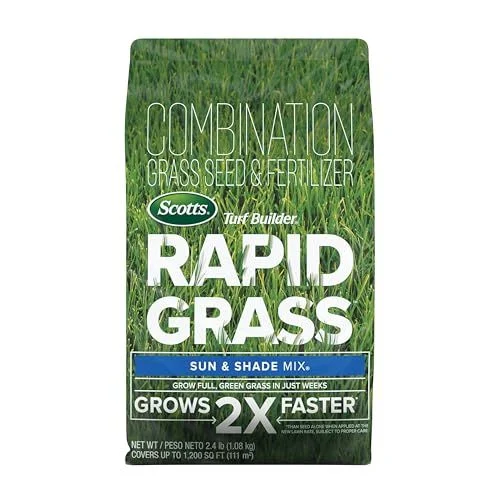 Scotts Turf Builder Rapid Grass Sun & Shade Mix, 2.4 Lbs. (pack of 6)