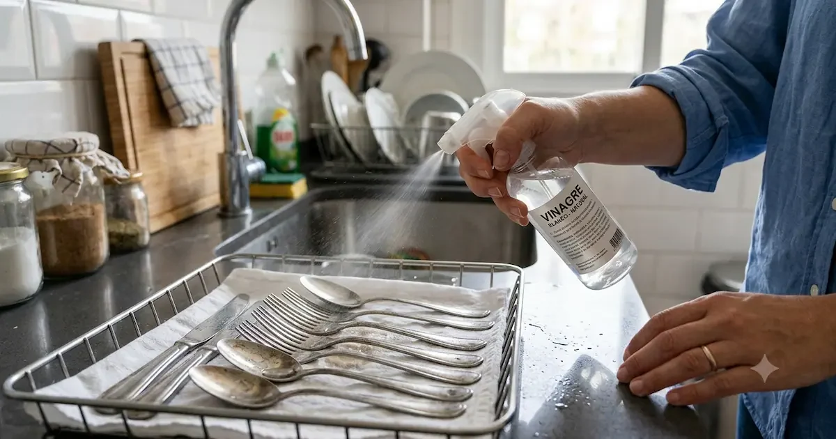 Valkoviinietikka ja keittiötarvikkeita