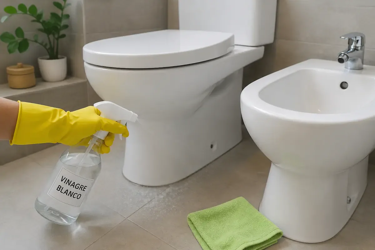 Vinagre inodoro y bidet