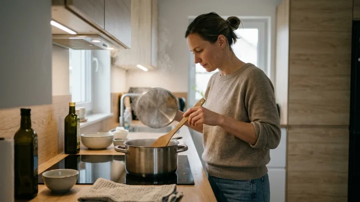 Induktiotaso ja perinteinen sähköliesi keittiössä