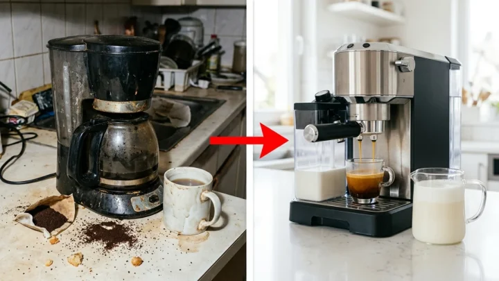 Puoliautomaattinen LINKChef-espressokeitin ruostumattomasta teräksestä