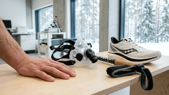 Iivo Niskanen ladulla maastohiihdon perinteisen tyylin kilpailussa